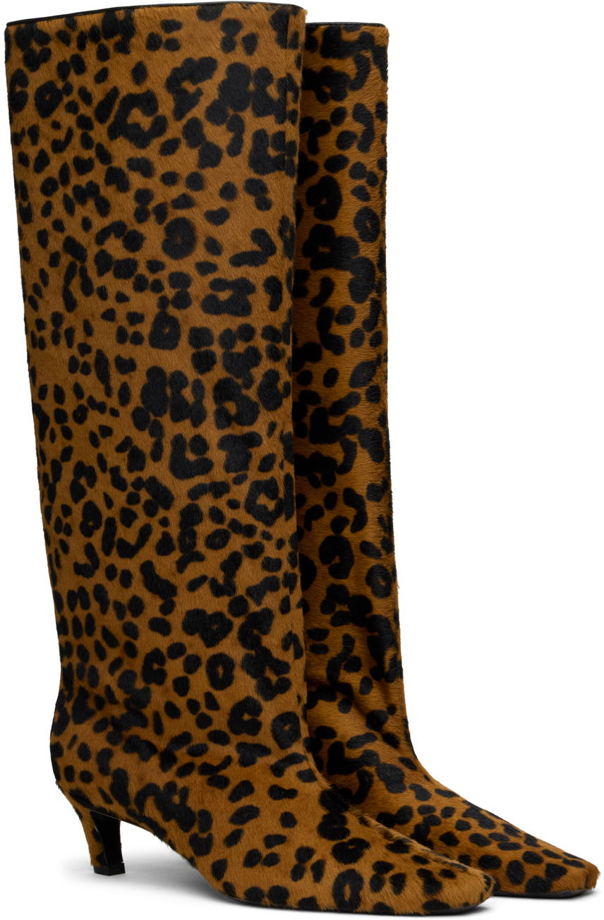 Wide Shaft Calf Hair Boots