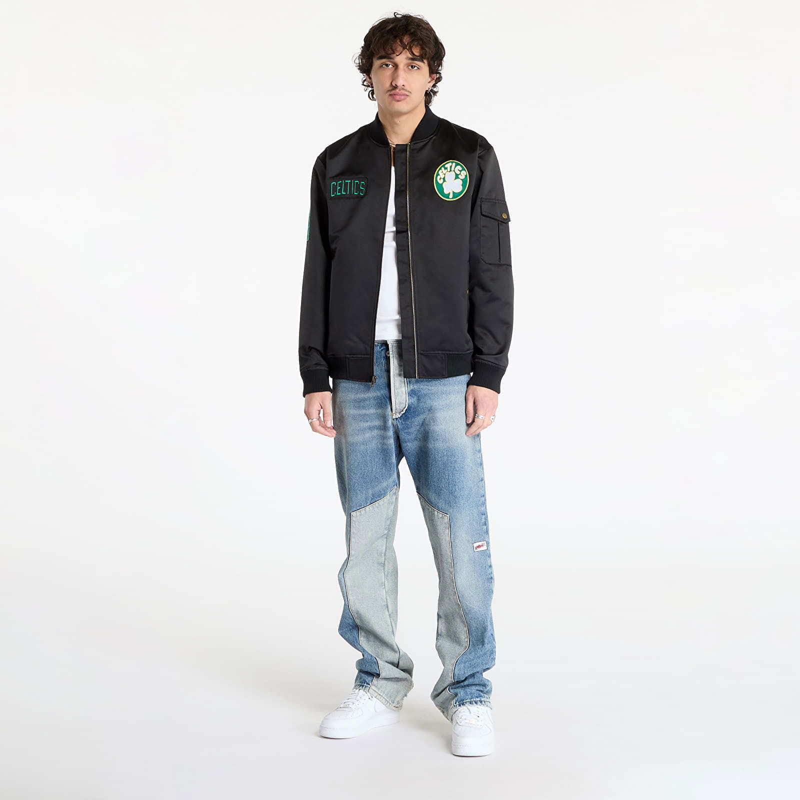 Team Leader Satin Bomber Jacket