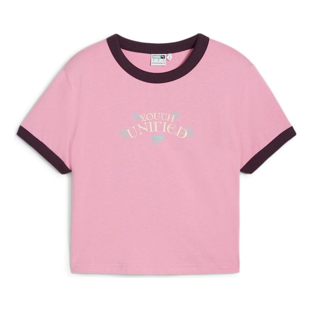 Crop Top Puma Downtown Graphic Baby T-Shirt Ružová | 626654-48, 0
