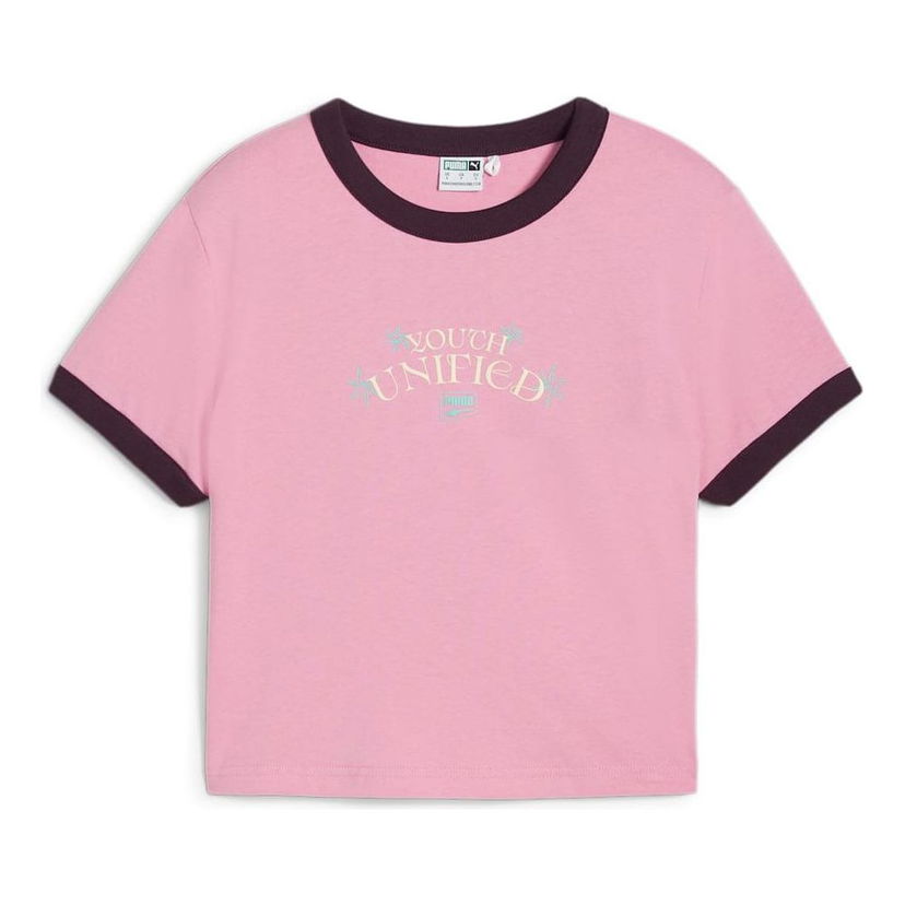 Crop Top Puma Downtown Graphic Baby T-Shirt Ružová | 626654-48