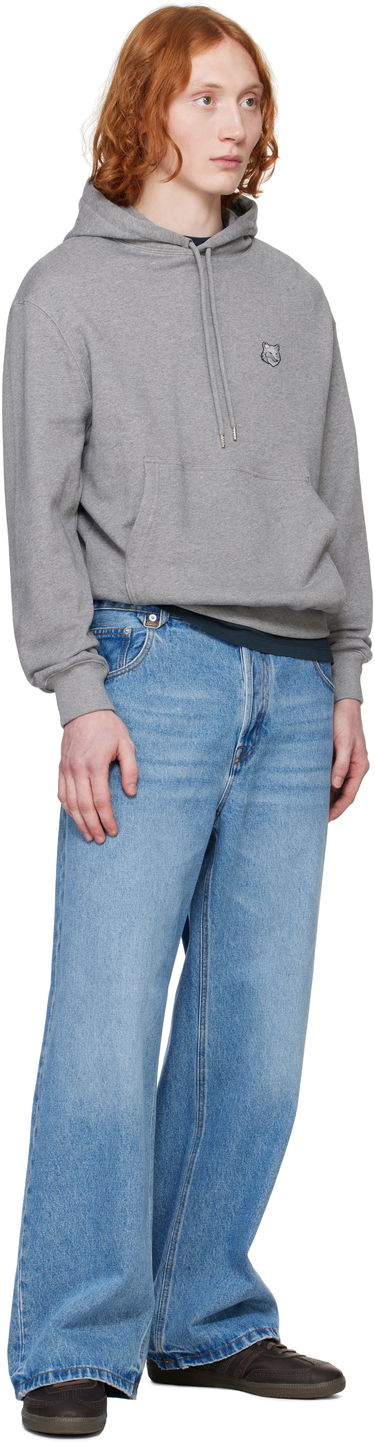 Mikina MAISON KITSUNÉ Maison Kitsuné Comfort Hoodie with Fox Head Patch Šedá | MM00713KM0321, 3