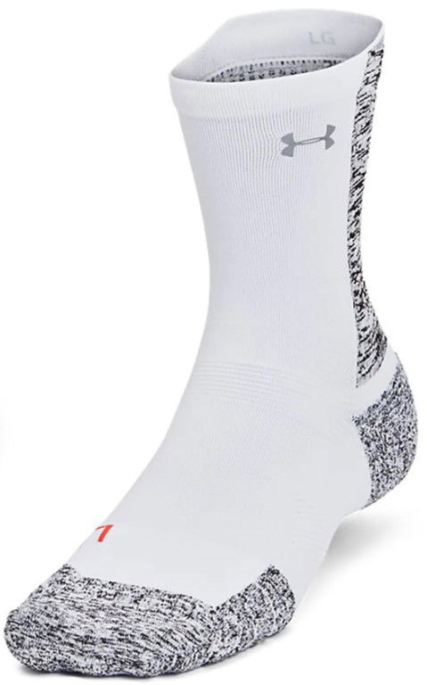 Ponožky Under Armour AD Run Cushion 1pk Mid Biela | 1376076-101, 0