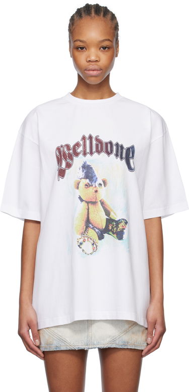 Tričko We11done We11done Punk Teddy Graphic T-Shirt Biela | WD-TT0-25-747-U-WH, 0