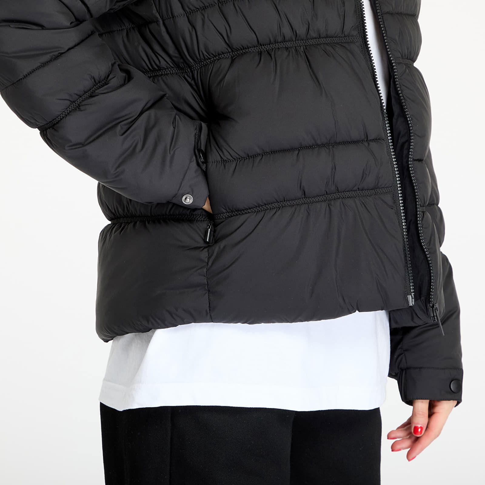 Quilt Rouch Tape Jacket Black