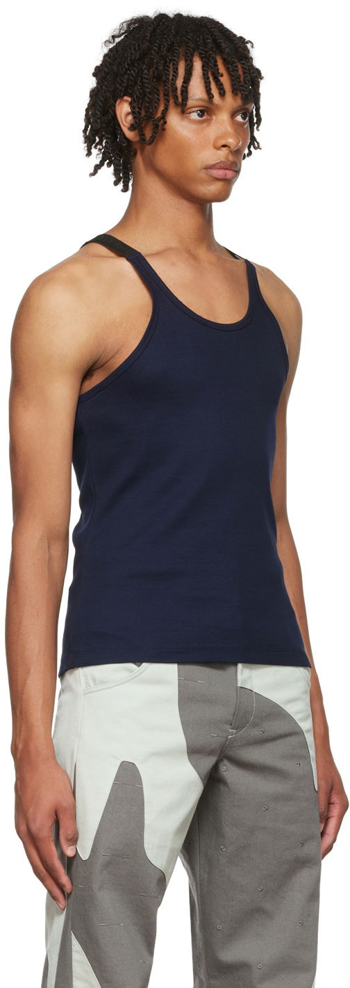 Tielko Dion Lee Dion Lee Exclusive Tank Top Navy | BLACK RIB, 1