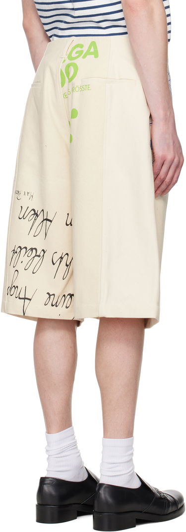 Šortky Marine Serre Marine Serre Regenerated Tote Bags Cargo Shorts Béžová | USH006A UWOV0009, 2