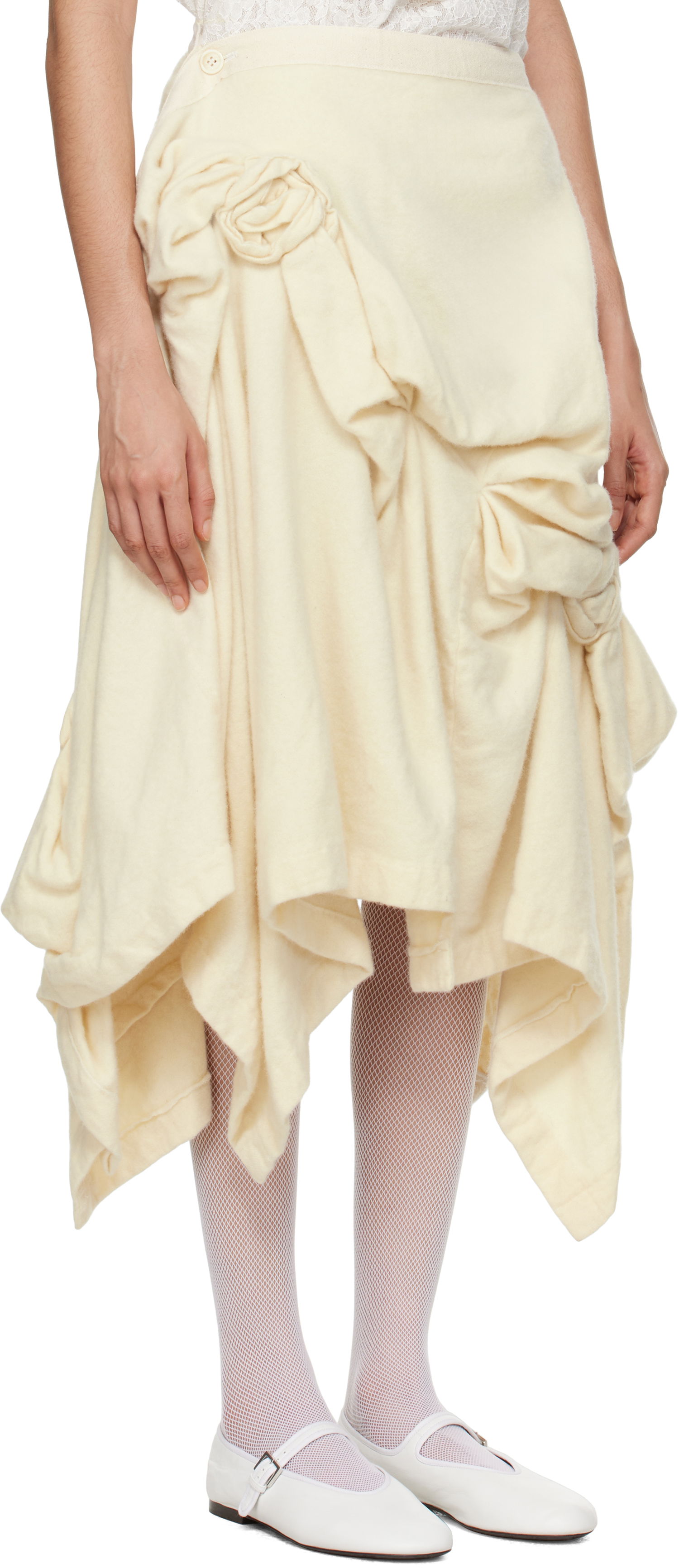 Sukňa Comme des Garçons Comme Des Garcons Wool Midi Skirt Béžová | TN-S013-051, 1