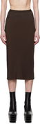 Rick Owens Hollywood Knee Bias Midi Skirt