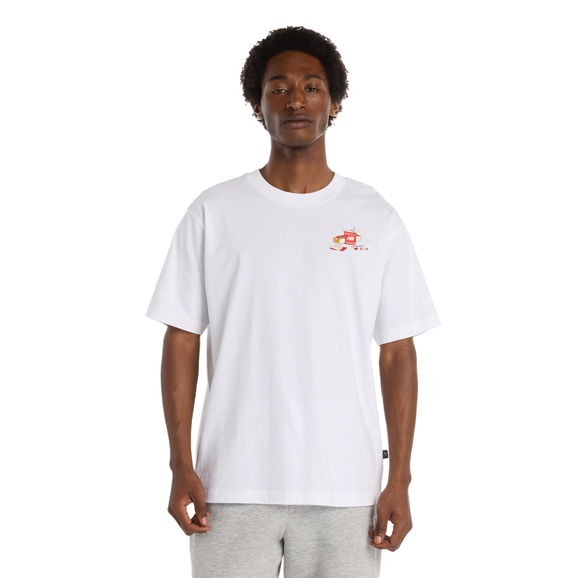 Tričko New Balance Spectator Graphic T-Shirt Biela | MT53931-WT