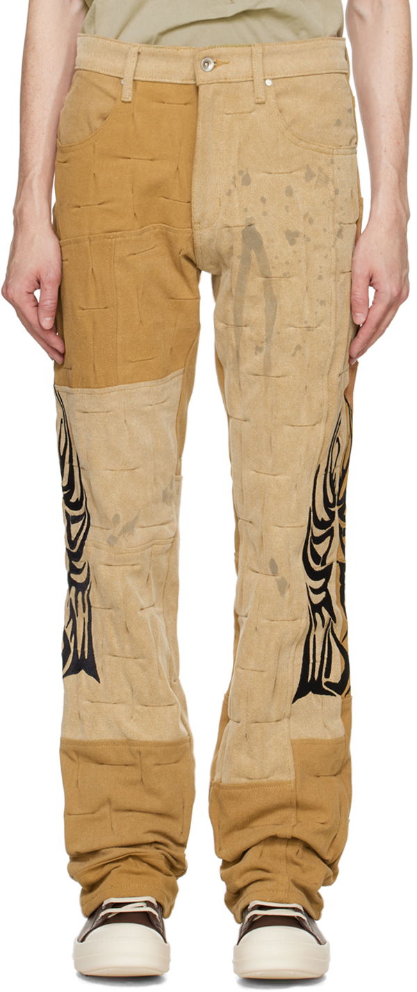 Džínsy Who Decides War Who Decides War Gathered Work Trousers Béžová | 1120530022FW24, 0