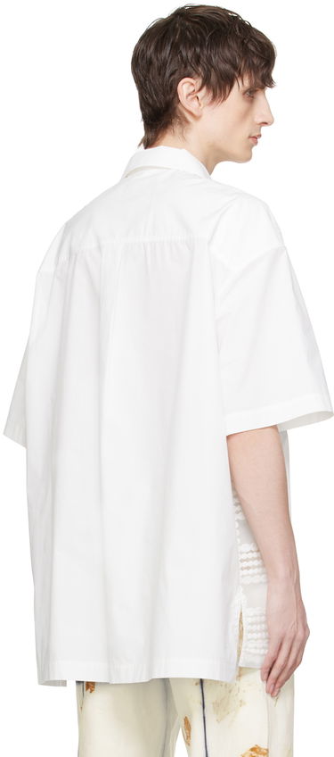 Košeľa Feng Chen Wang Feng Chen Wang Paneled Shirt Biela | FUS17SR04W, 2