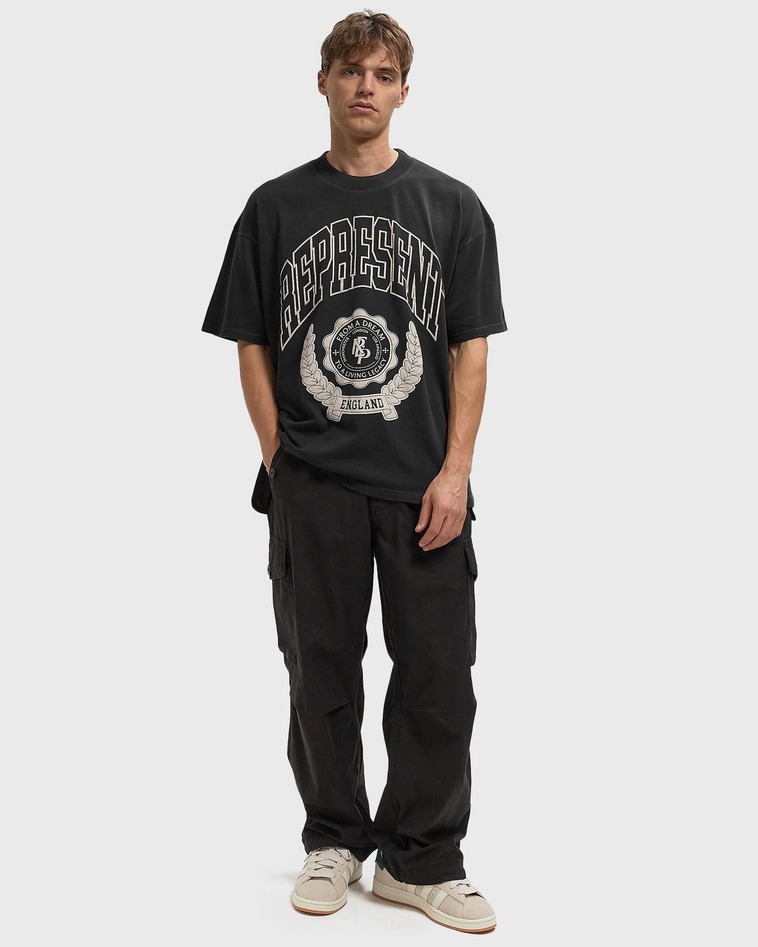 Tričko Represent Clo Legacy Crest England T-Shirt Čierna | MLM100170-04, 1