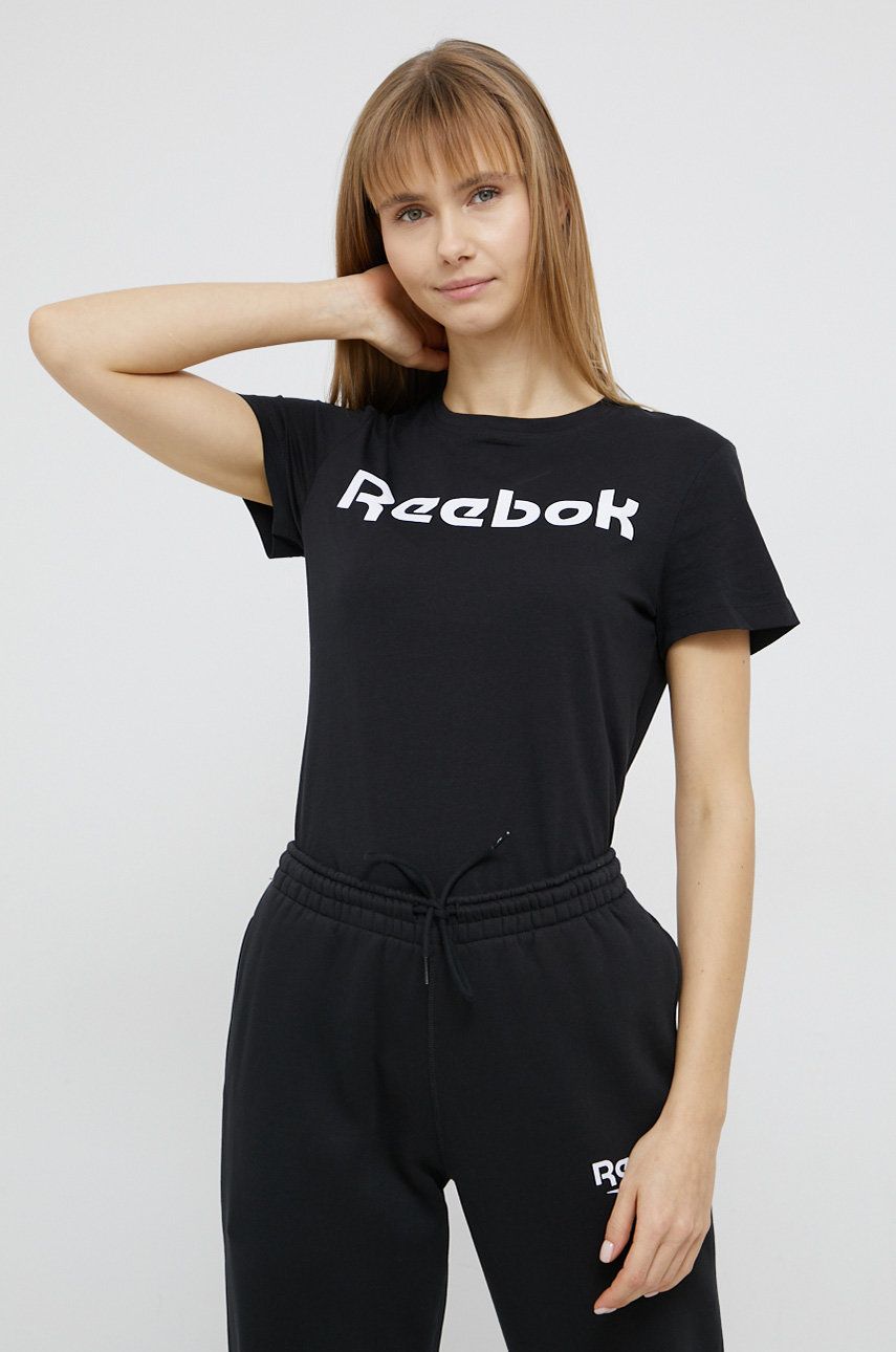 Tričko Reebok Reebok T-Shirt Čierna | GU8329, 0
