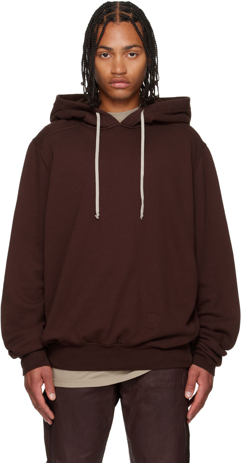 Mikina Rick Owens DRKSHDW Concordians Jumbo Hoodie Hnedá | DU02E7274 RN