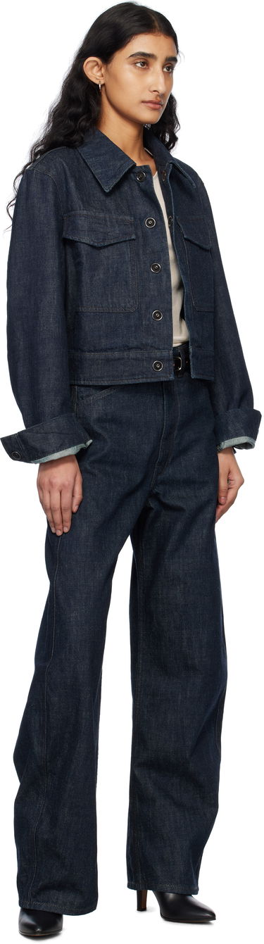 Bunda LEMAIRE Lemaire Two-Pocket Cropped Denim Jacket Modrá | OW1139 LD068, 4