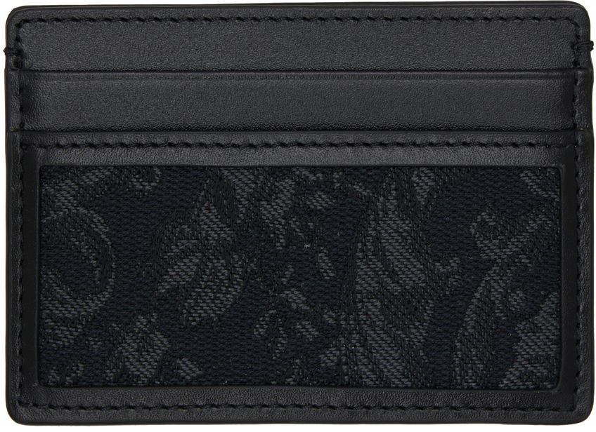 Peňaženka Versace Black Barocco Card Čierna | 1012892_1A09321, 1