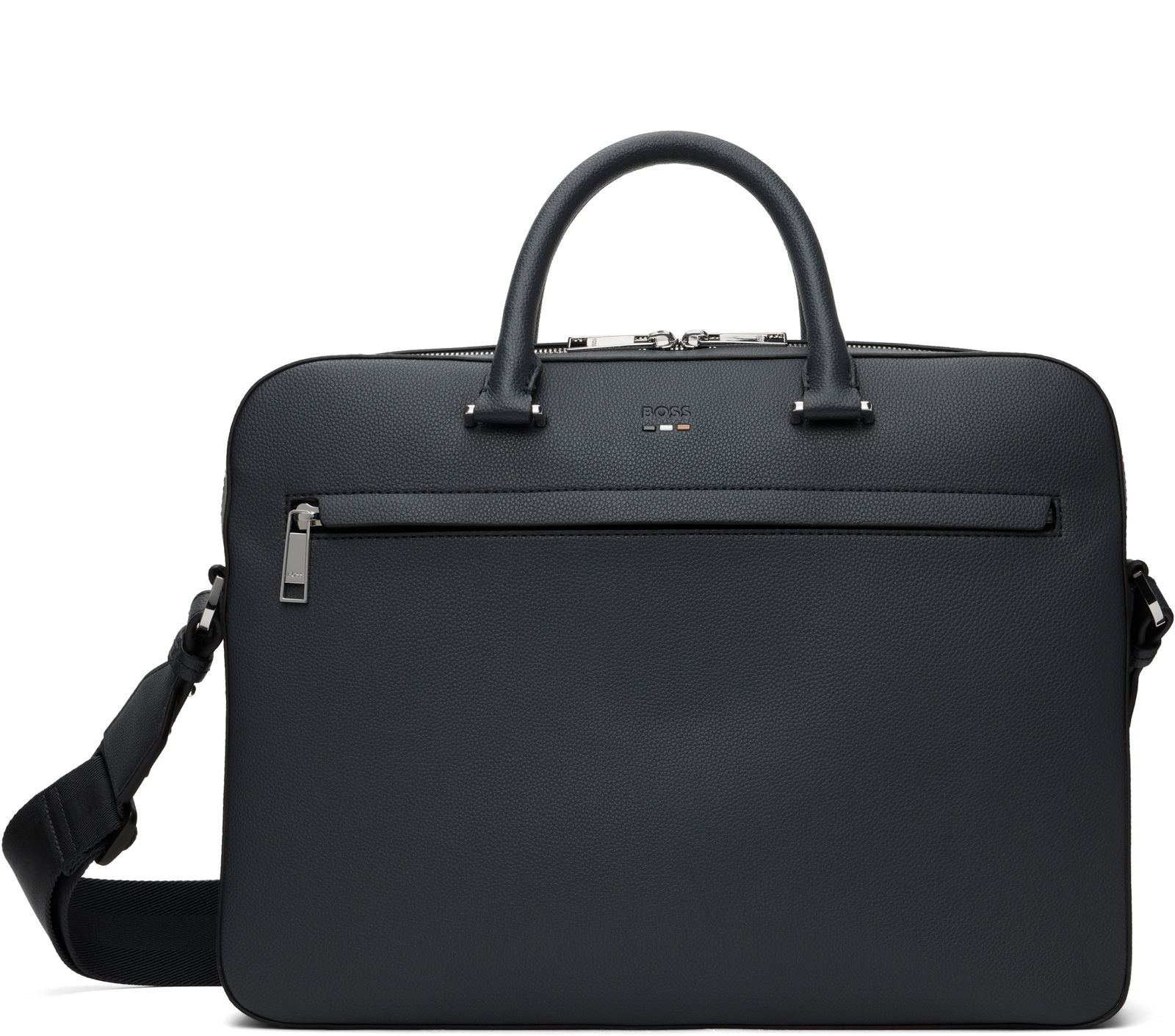 Faux-Leather Briefcase