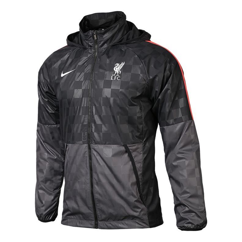 Vetrovka Nike Liverpool F.C. Hooded Soccer Jacket Čierna | CZ3346-012