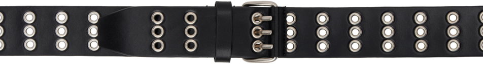 Ann Demeulemeester Ezra Grommet Leather Belt