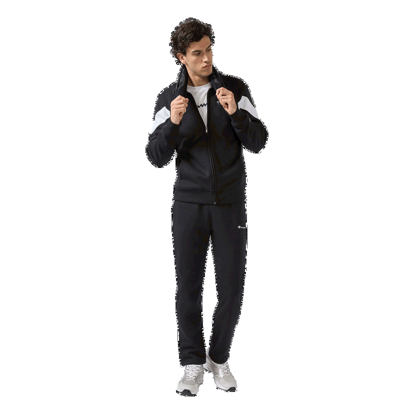 Súprava Champion Full Zip Tracksuit Čierna | 221788-KK001