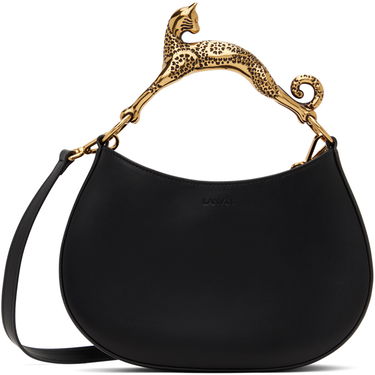 Taška cez rameno LANVIN PM Cat Handle Bag Čierna | LW-BGSHC1-NAPA-A21, 0