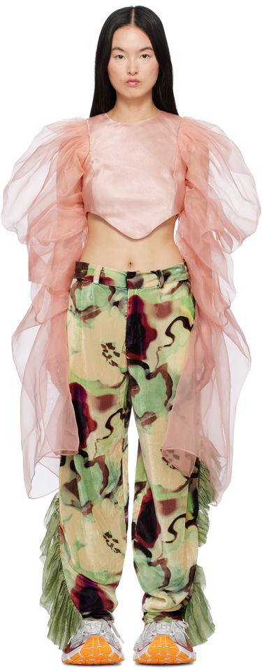 Crop Top Collina Strada Collina Strada Simone Puff Sleeve Blouse Ružová | XX3029, 0