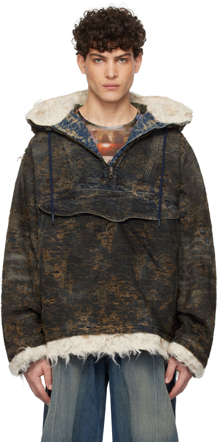 Vetrovka Diesel Black D-Arak-Fsf Denim Jacket Čierna | A15963-0ABCW-01