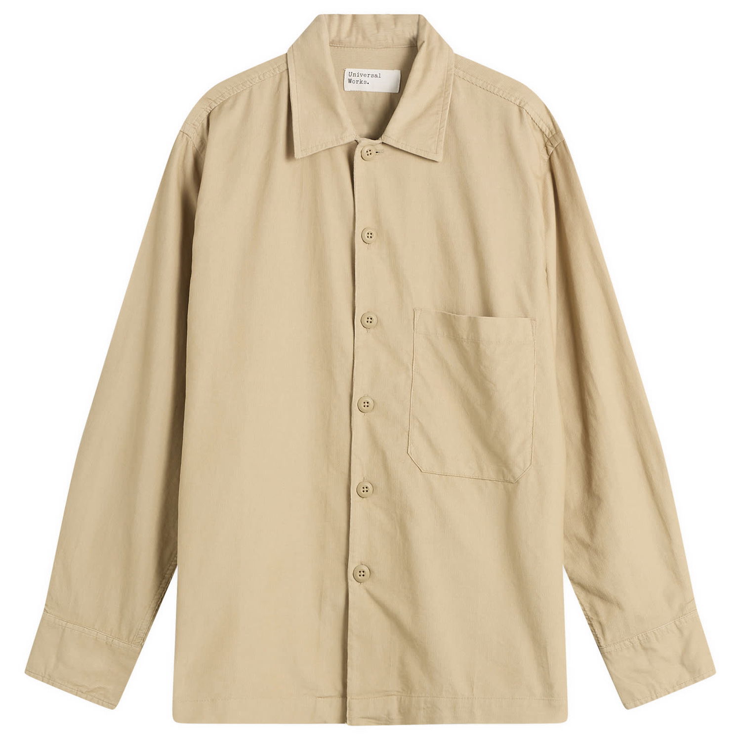 Košeľa Universal Works Fine Cord Fatigue Overshirt Béžová | P33049-SND, 0