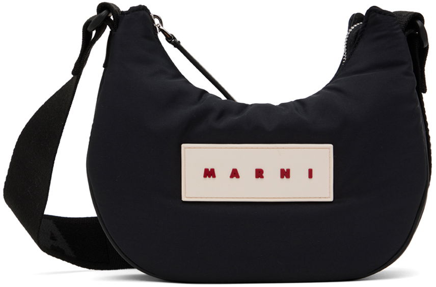 Taška cez rameno Marni Polka-Dot Puff Small Bag Čierna | SBMP0147U2 P6460, 0