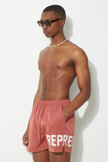 Plavky Represent Clo Represent Swim Shorts Červená | MLM718.427, 3