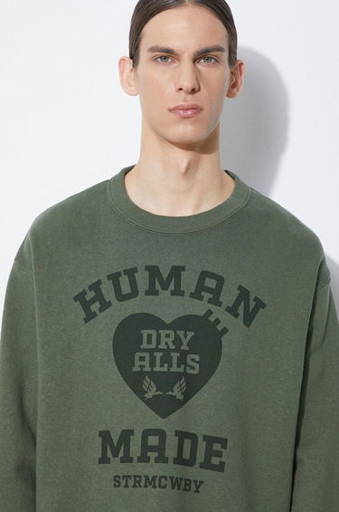 Mikina Human Made Graphic Print Sweatshirt Zelené | HM27CS020, 3