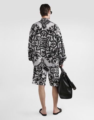 Šortky Dolce & Gabbana Dolce & Gabbana Majolica-Print Poplin Shorts Rôznofarebný | GV37ATGJ618IZ3TN, 2