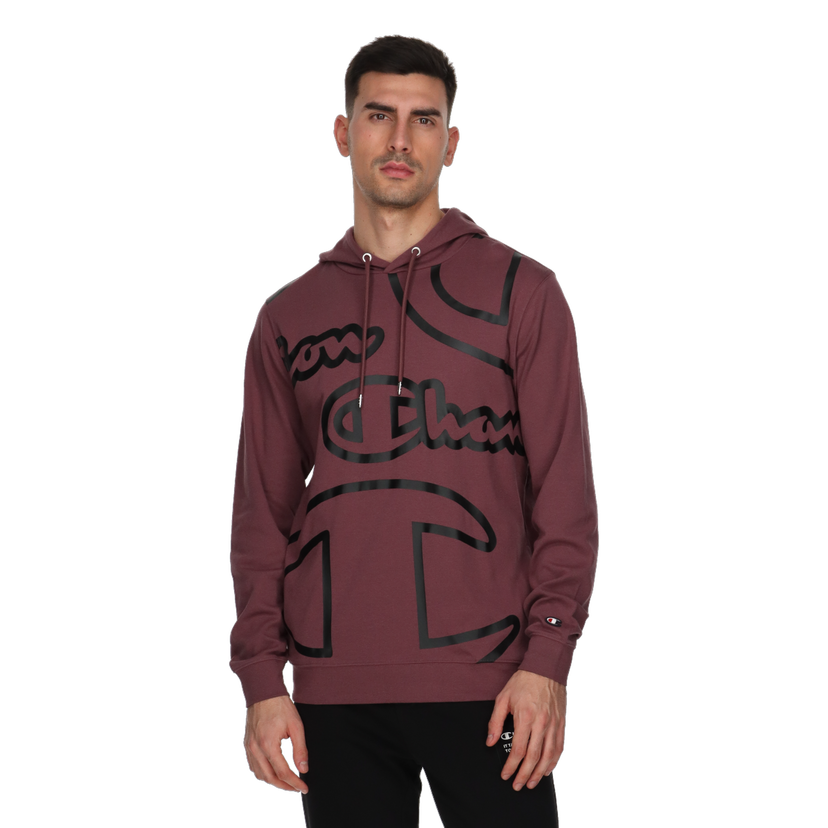 Mikina Champion Easy Logo Print Hoodie Vínová | 220531-RS011