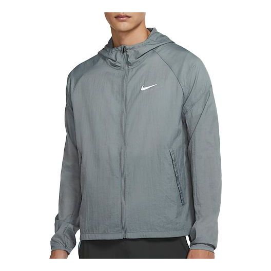 Vetrovka Nike Nike Woven Hooded Jacket Šedá | CU5359-084