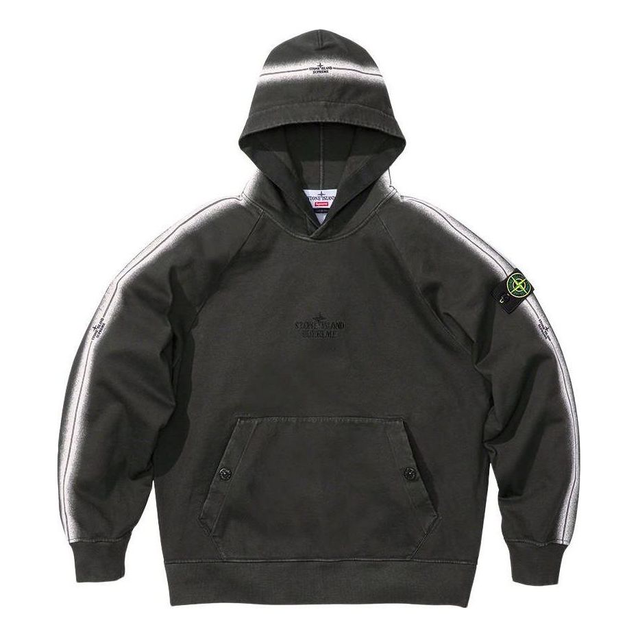 Mikina Supreme Supreme Stone Island Stripe Hooded Sweatshirt Čierna | SUP-SS22-718, 0