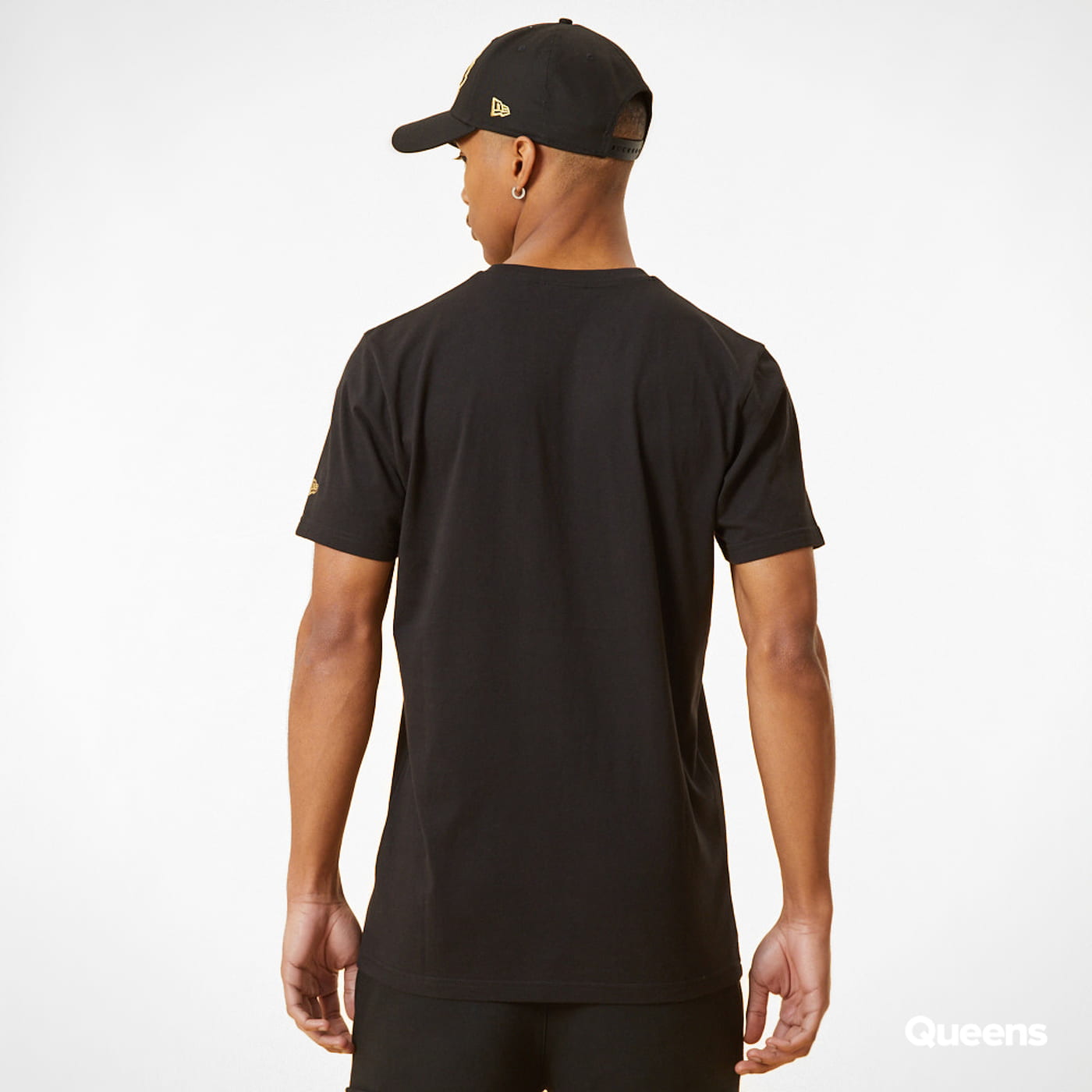 Tričko New Era LA Lakers Metallic Logo Black T-Shirt Čierna | 12893105, 1