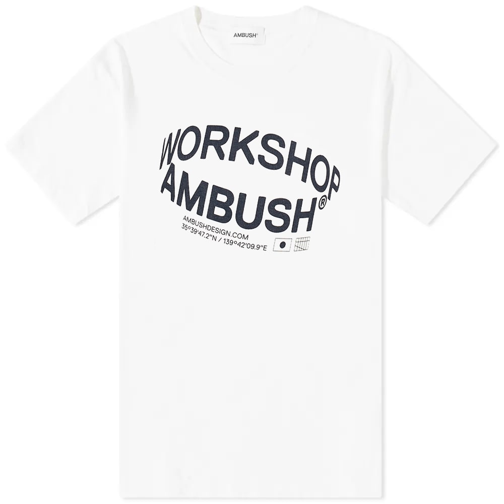 Tričko Ambush Revolve Logo Tee Biela | BMAA064S23JER0010247, 0