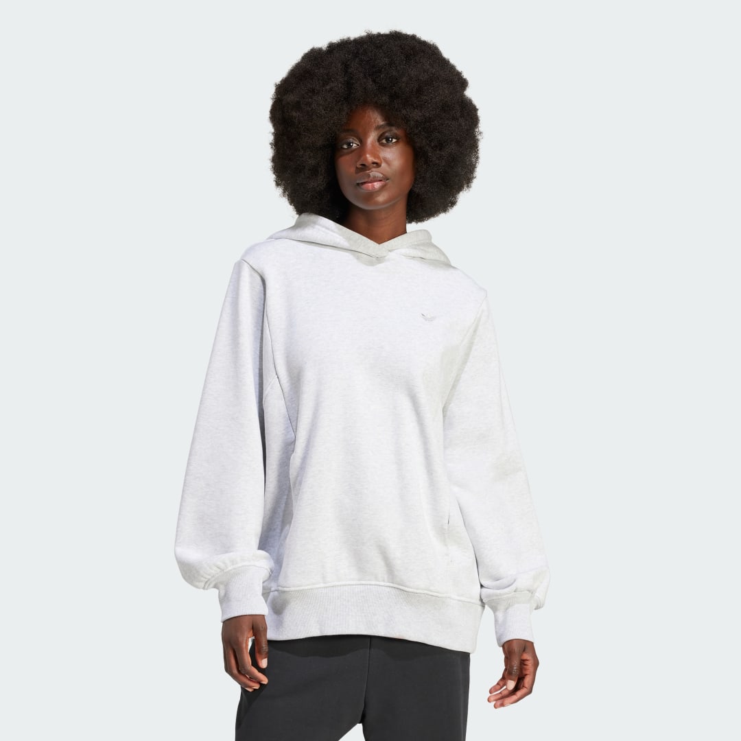 Mikina adidas Originals Premium Essentials Made To Be Remade Oversized Hoodie Biela | IX2344, 0