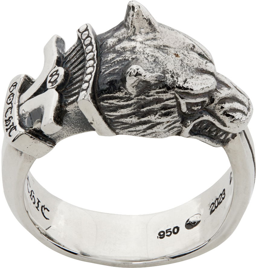 Prsteň Yohji Yamamoto Yohji Yamamoto Wolf Dagger Ring Metalická | HA-A69-920, 0
