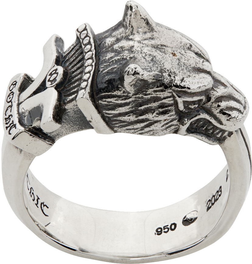 Prsteň Yohji Yamamoto Yohji Yamamoto Wolf Dagger Ring Metalická | HA-A69-920