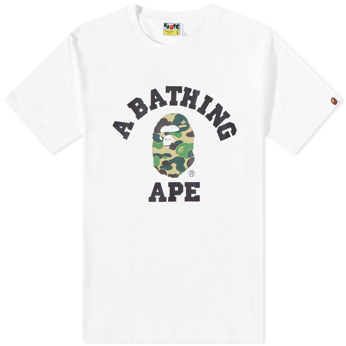 ABC Camo College T-Shirt White/Green