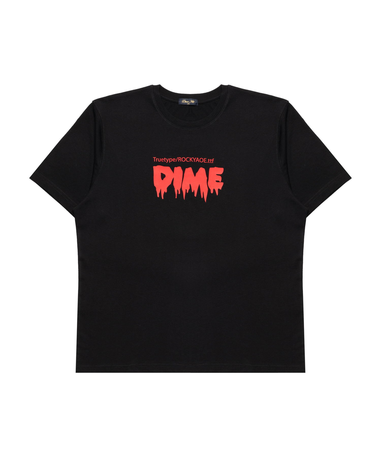 Tričko Dime Trill Dripping Font Graphic T-Shirt Čierna | DIMEHO2564BLK, 0