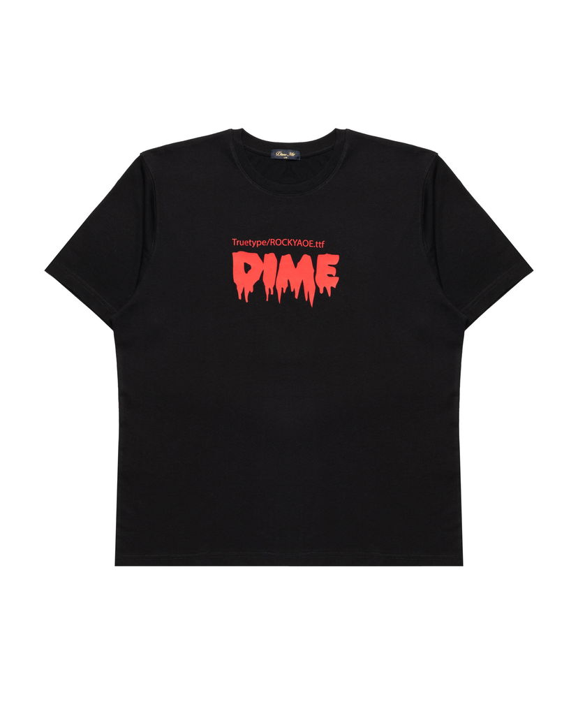 Tričko Dime Trill Dripping Font Graphic T-Shirt Čierna | DIMEHO2564BLK