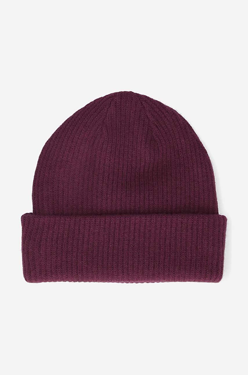 Kulicha WOOD WOOD Beanie with Logo Vínová | 10230811.4068, 1
