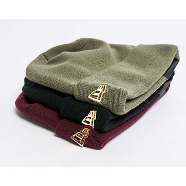 Kulicha New Era Metal Flag Knit New Olive/Gold Zelené | ERA4313, 3
