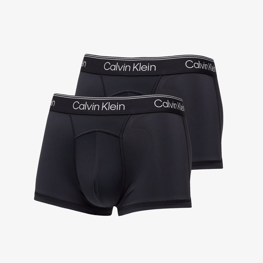Boxerky CALVIN KLEIN Athletic Microfiber Low Rise Trunk 2 Pack Čierna | NB3548A UB1, 0