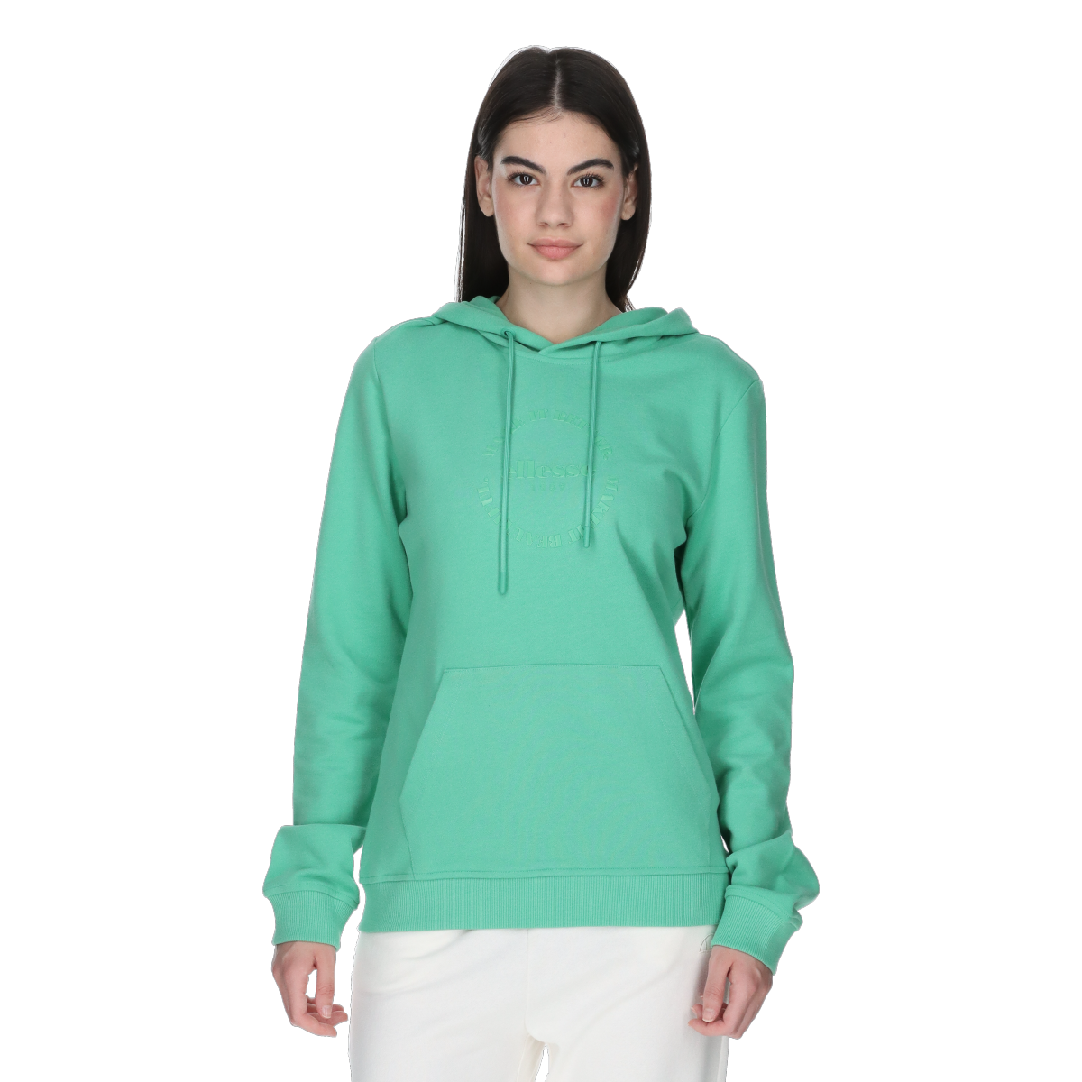 Mikina Ellesse Embossed Logo Hooded Sweatshirt Zelené | ELA253F602-60, 0