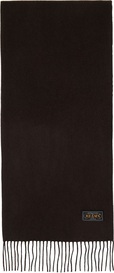 Šál BEAMS BEAMS PLUS Reversible Silk/Cashmere Scarf Hnedá | 38450070107, 1
