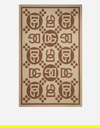 Dolce & Gabbana Wool Jacquard DG Logo Pattern Blanket