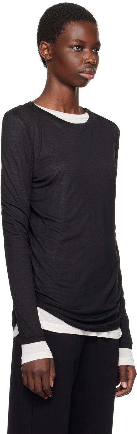Košeľa Max Mara Lupino Two-Pack Long Sleeve T-Shirts Čierna | 2429936011600, 1